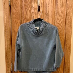 Tyler Boe Women's Blue-Green Mockneck Sweater